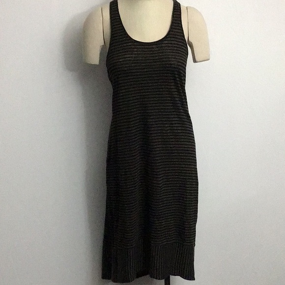 belted dress black Linen Size:16 Light Blue Baby Girl Style:A line